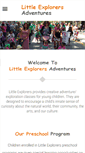 Mobile Screenshot of littleexplorersadventures.com